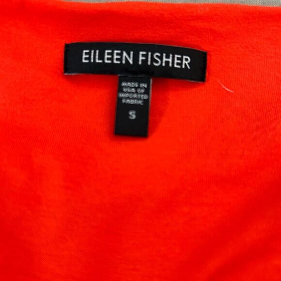 Eileen Fisher Cowl Neck Red sleeveless casual jersey summer Dress Size Small - Picture 7 of 10
